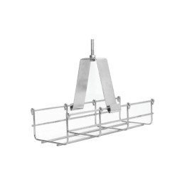 Suspensión conjunto 100 mm, para montar la charola desde el techo, con acabado Electro Zinc para varilla de 1/4