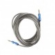 Cable Auxiliar Audio 3.5 Metalico 3 Metros Reforzado con aluminio Cable de Audio de 3 Metros 3.5mm