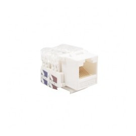 Jack Cat. 6A Jack categoria 6a conector de Red Fast Speed Giga Speed Keystone Blanco Cople de Red