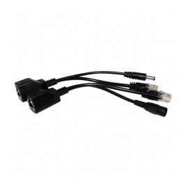 12V Adaptador de POE Pasivo, PoE Splitter Power Over Ethernet Divisor de Cable POE Adaptador