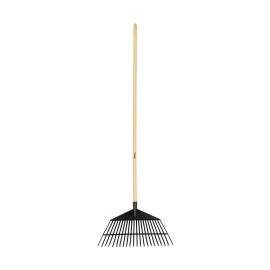 Escoba para pasto escoba para jardin Negra con 22 DIENTES Escoba Plastica Negra Cabeza Curva
