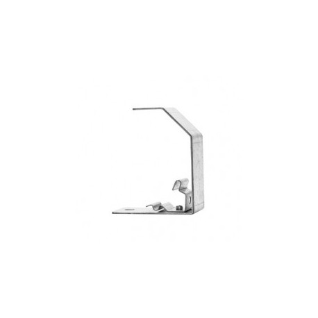 Estribo de suspensión, suspende charolas de 50 y 100 mm de ancho, acabado Electro Zinc
