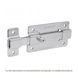 Pasador para puerta, Pasador para cajonera seguro para puerta Pasador de BARRA PLANA de 3" 7.6cm acabado de cromo