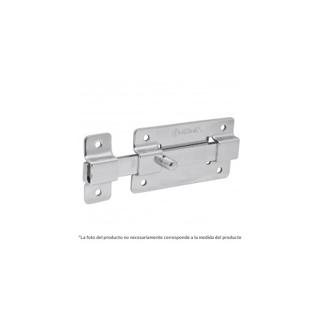 Pasador para puerta, Pasador para cajonera seguro para puerta Pasador de BARRA PLANA de 3" 7.6cm acabado de cromo