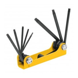Juego 8 Llaves Torx Tipo Navaja, Cuerpo Lamina Llave torxs Juego de 8 llaves Torxs tipo Navaja Pretul
