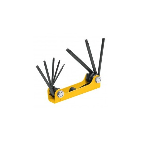 Juego 8 Llaves Torx Tipo Navaja, Cuerpo Lamina Llave torxs Juego de 8 llaves Torxs tipo Navaja Pretul