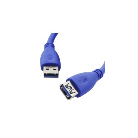 Cable USB de 1.3 Metros Extension de USB 1.3 mts Macho - Hembra Extensión de 1.3 Metros 2.0 para transmisión de Datos