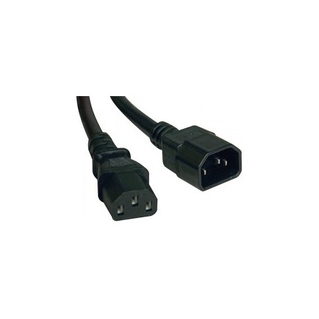 Cable Extensión de Alimentación para Computadora C14 a C13 0.91m / 91 centimetros 18AWG