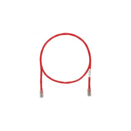 Cable de parcheo UTP Categoría 5e, con plug modular en cada extremo - 1 m. - Rojo Patch cord Rojo de 1 metro Netkey