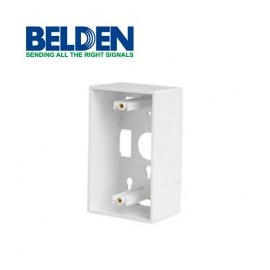 Caja aparente de sobre poner Caja universal de PVC Caja para tapa Caja para Faceplate Caja de PVC Chalupa 2x4 Blanca BELDEN