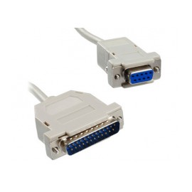 Cable Null Modem Manhattan Db9 H - Db25 M 1.8 metros 314770