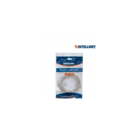 Cable de Red Rj45 Patch cord Cat.5e Categoría 5e INTELLINET de 3 Metros 3mts Gris Cable UTP Ethernet 10 PIES 10 ft