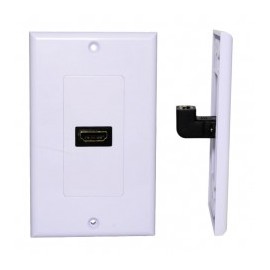 Placa de Pared HDMI 1 puerto 1080p PVC 2x4 Blanca Faceplate con HDMI placa HDMI