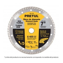 Disco de corte para concreto Disco para cortar de Rin segmentado de 4 1/2" Pulgadas Disco para loseta concreto marmol piedra