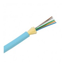 (1 Meter) Fiber Optic Cable 6 Strands, Optimized OM3 50/125 Multimode, Interior Dielectric Riser