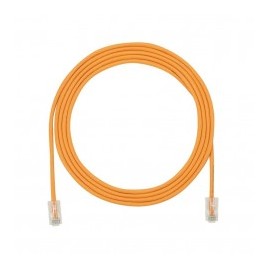Patch Cord, UTP Cat5e, Small Diameter (28AWG), Orange Color, 1 ft 30 Centimeters Patch cord RJ45 Network Cable