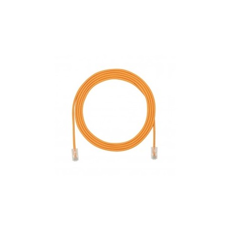Patch Cord, UTP Cat5e, Small Diameter (28AWG), Orange Color, 1 ft 30 Centimeters Patch cord RJ45 Network Cable