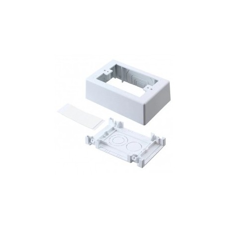 Caja de Pared Superficial, uso Universal con Placas de Pared, Con Cinta Adhesiva, Color Blanco