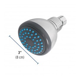 CABEZA para regadera Redonda 3'' Regadera para baño econmica Sencilla Regadera tipo lluvia regadera redonda
