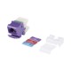 Jack MAX UTP Categoría 6, Estilo 110, Montaje Angulado, Color Violeta Jack Morado Conector RJ45 Violeta