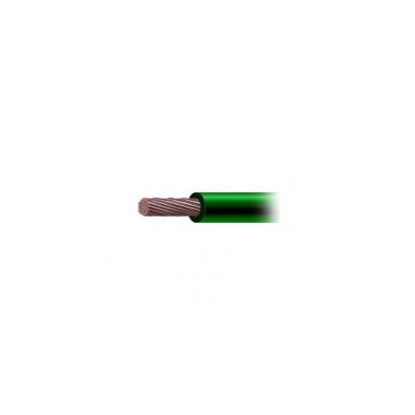 Cable de Cobre Recubierto THW-LS Calibre 4 AWG 19 Hilos Color Verde (Venta por Metro)