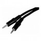 Cable Auxiliar Reforzado 3.5mm 15 Metros Colores Cable de Audio Cable para Bocina Cable Negro de Audio