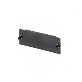 Placa Ciega FAP, Para Reservar Espacio de Uso Futuro en Paneles de Fibra Óptica, Color Negro