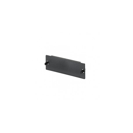Placa Ciega FAP, Para Reservar Espacio de Uso Futuro en Paneles de Fibra Óptica, Color Negro