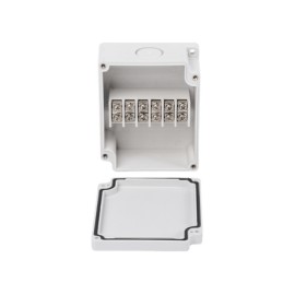 Cajas de Interconexión con 6 Terminales. De 91 x 75 x 43 mm Caja de conexiones Caja para exterior de PVC