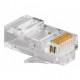 Paquete de 100 Plug Plug Conector Rj45 Para Cable Red Utp Cat 6 50 Piezas Plug Cat.6 Conector Plug RJ45