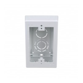 Caja de Pared Superficial, uso Universal con Placas de Pared, Con Cinta Adhesiva, Color Blanco PANDUIT