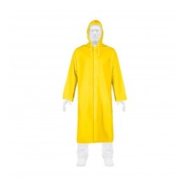 Poncho impermiable de 0.10mm de espesor 100% de PVC con capucha y cordon de ajuste Gabardina impermeable