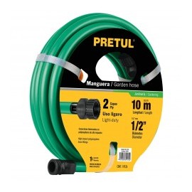 Manguera De Agua 20 Metros 1/2'' Conectore 2 Capas Pretul Manguera Para Jardin De 10 mts de 10 Metros