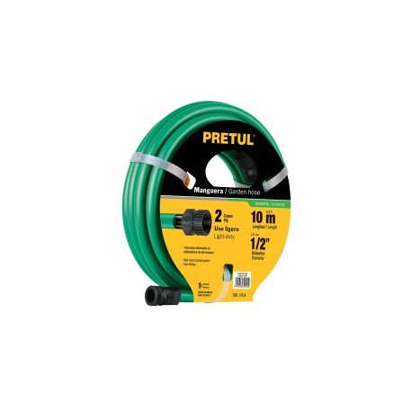 Manguera De Agua 20 Metros 1/2'' Conectore 2 Capas Pretul Manguera Para Jardin De 10 mts de 10 Metros