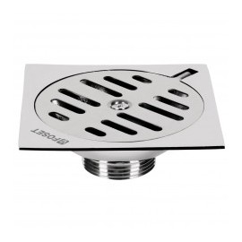 Resumidero cuadrado para regadera 4x4" Pulgadas Canastilla para regadera baño