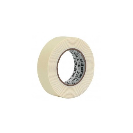 Cinta doble Cara Cinta doblecara Cinta para Canaleta doble Vista 10 Metros x 19mm Ancho Cinta de 10 Metros Truper