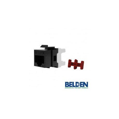 Jack RJ45 Categoría 6 Cat6 BELDEN 8 posiciones GigaSpeed estilo KEYCONNECT Jack Negro