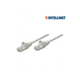Patch cord Cable ethernet de 3 Metros INTELLINET Cat.6 Categoría 6 Gris 10 pies ft Cable RJ45 Armado