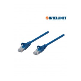 Patch cord Cable ethernet de 3 Metros INTELLINET Cat.6 Categoría 6 Azul 10 pies ft Cable RJ45 Armado