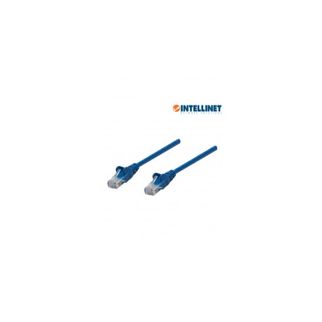 Patch cord Cable ethernet de 3 Metros INTELLINET Cat.6 Categoría 6 Azul 10 pies ft Cable RJ45 Armado