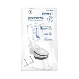 Valvula Descarga 2' Baño Wc De Cadena Inox Foset 	Válvula de 2" pulgadas para baño WC Válvula para WC de 2 pulgadas