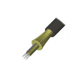 Cable de Fibra Óptica de 6 hilos, Interior/Exterior Dieléctrica Riser Multimodo OM3 50/125 1 Metro