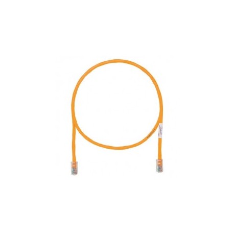 Latiguillo UTP de categoría 5e , con conectores modulares Pan-Plug™ en cada extremo. Naranja, 3 ft Patch Cord Amarillo