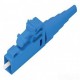 Conector de Fibra Óptica Monomodo OS2 9/125, LC Simplex, Pulido en Campo, Color Azul