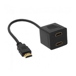 Cable 1x2 Splitter HDMI Divisor de Señal Conecta 2 Monitores Splitter Divisor de Señal HDMI Splitter HDMI 1*2 Divisor de Señal
