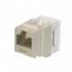110-Style (Impact) Jack Connector, Keystone Type, Category 6, 8-Position, 8-Wire, Matte White