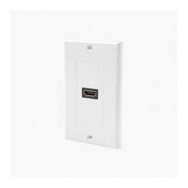 Placa de pared 1 puerto HDMI hembra a hembra Placa De Pared 1 Puerto Hdmi 1080p Conector Recto