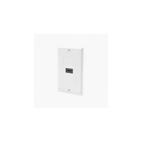 Placa de pared 1 puerto HDMI hembra a hembra Placa De Pared 1 Puerto Hdmi 1080p Conector Recto