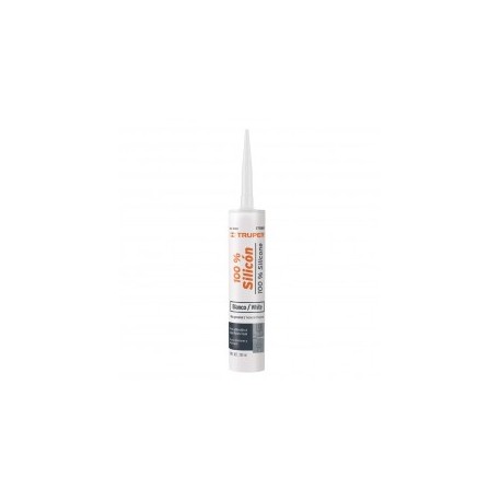Sellador 100% Silicon Blanco 280 Ml Truper Silicon Blanco Sellador Blanco Tubo de silicon Sellador en Tubo