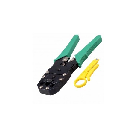 Pinza para Ponchar Cable RJ45 Pinza Ponchadora 3 en 1 Rj11 Rj12 RJ45 Con pelador de Cable Pinza para Plug